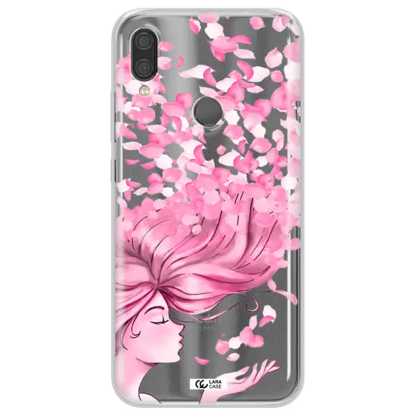 Sakura Leaves Hair Xiaomi Redmi Note 7 Clear TPU Case