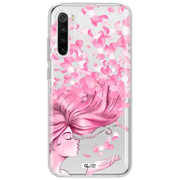Sakura Leaves Hair Xiaomi Redmi Note 8T Clear Tpu Case