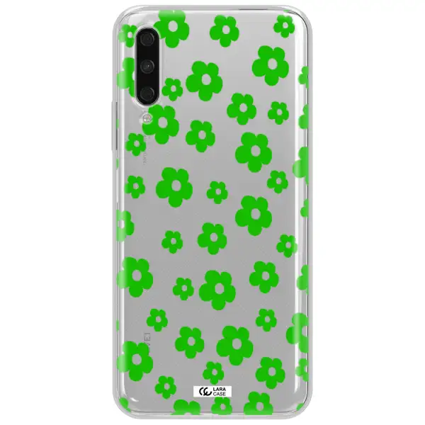 Five Petal Green Flower Huawei Y9S Clear Tpu Case