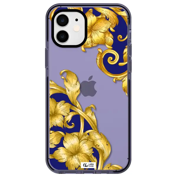 Golden Baroque Apple iPhone 11 impact Lilac Case