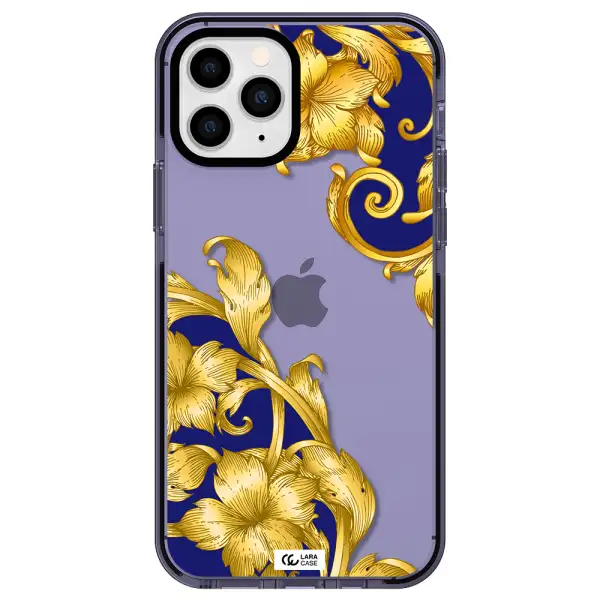 Golden Baroque Apple iPhone 11 pro impact Lilac Case