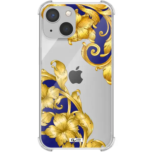 Golden Baroque Apple iPhone 13 mini Clear PC Case