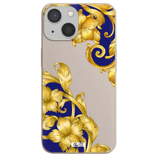 Golden Baroque Apple iPhone 13 mini Silicone Stone Case