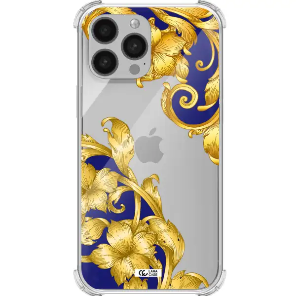 Golden Baroque Apple iPhone 13 Pro Max Clear PC Case