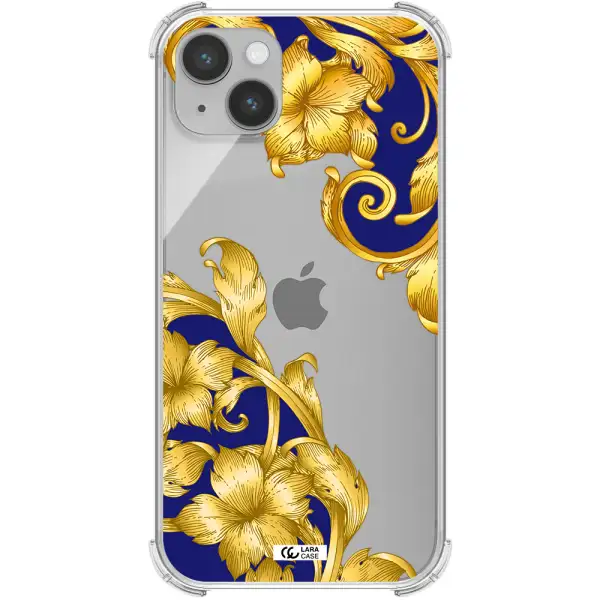 Golden Baroque Apple iPhone 14 Clear PC Case