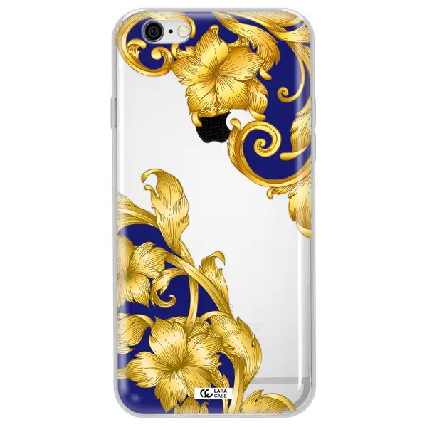 Golden Baroque Apple iPhone 6 plus Clear TPU Case