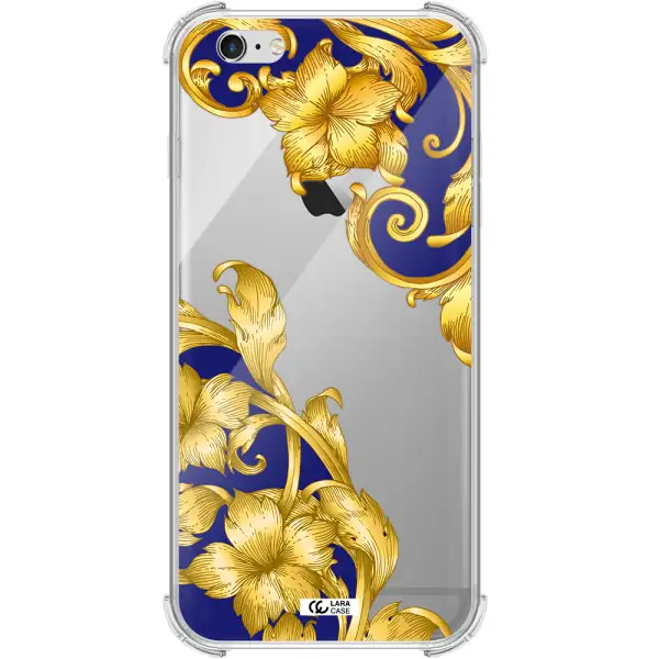 Golden Baroque Apple iPhone 6 s plus Clear PC Case
