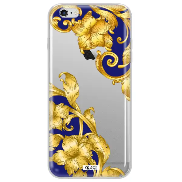 Golden Baroque Apple iPhone 6 s plus Clear TPU Case