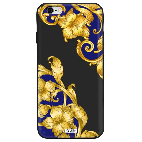 Golden Baroque Apple iPhone 6 Silicone black Case