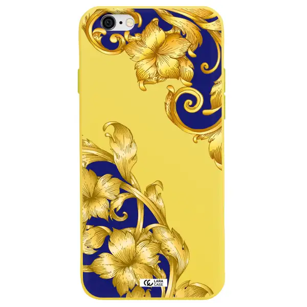 Golden Baroque Apple iPhone 6 Silicone canary yellow Case