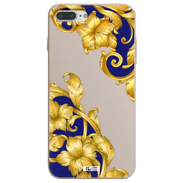Golden Baroque Apple iPhone 7 plus Silicone Stone Case