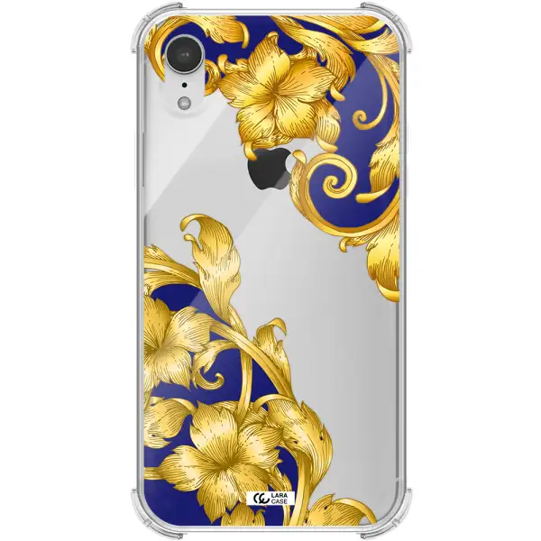 Golden Baroque Apple iPhone XR Clear PC Case