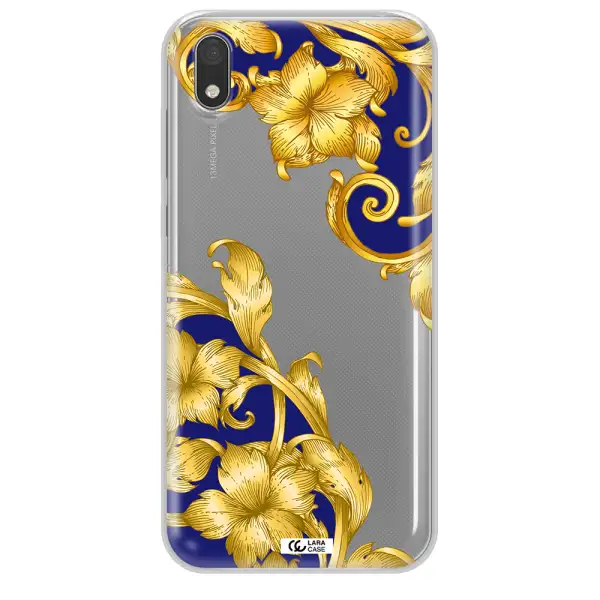 Golden Baroque Huawei Honor 8S Clear TPU Case