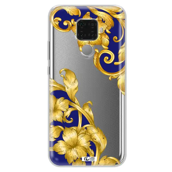 Golden Baroque Huawei Mate 30 Lite Clear TPU Case