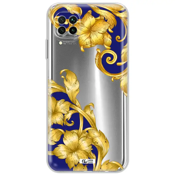 Golden Baroque Huawei Nova 7I Clear Tpu Case
