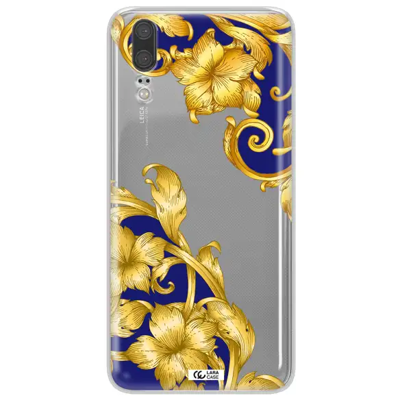 Golden Baroque Huawei P20 Clear TPU Case