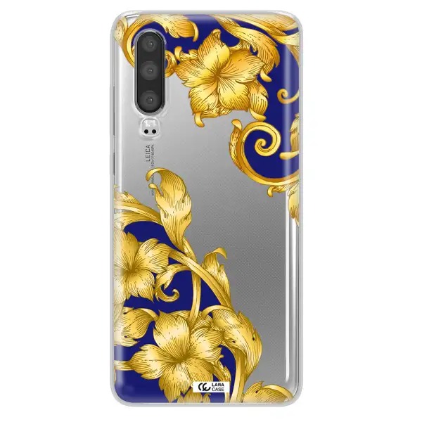 Golden Baroque Huawei P30 Clear TPU Case
