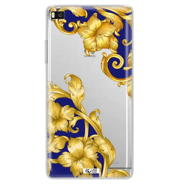Golden Baroque Huawei P8 Clear TPU Case