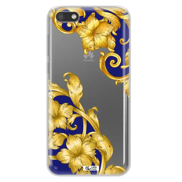 Golden Baroque Huawei Y5 2018 Clear TPU Case