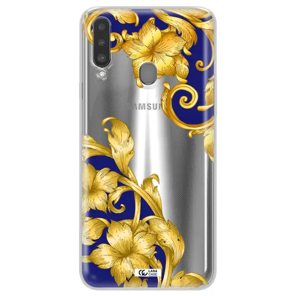 Golden Baroque Samsung A20S Clear TPU Case