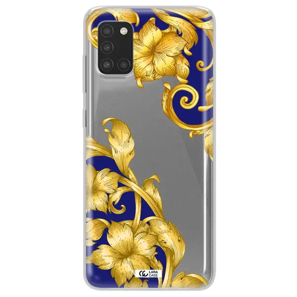 Golden Baroque Samsung A31 Clear TPU Case