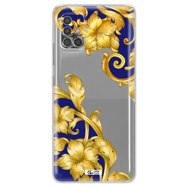Golden Baroque Samsung A40S Clear Tpu Case