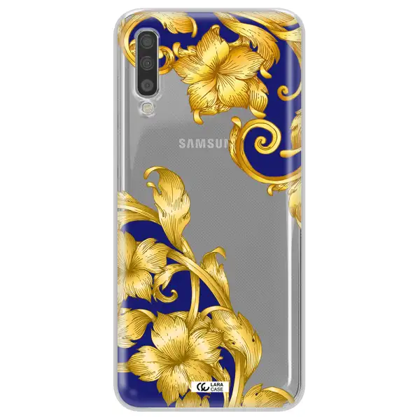 Golden Baroque Samsung A70S Clear Tpu Case