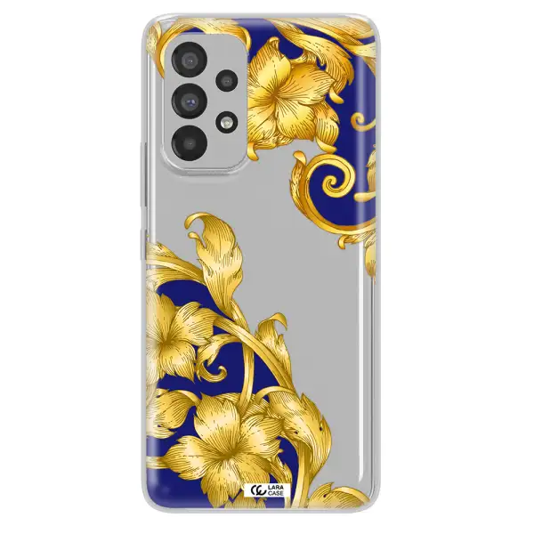 Golden Baroque Samsung A73 Clear TPU Case
