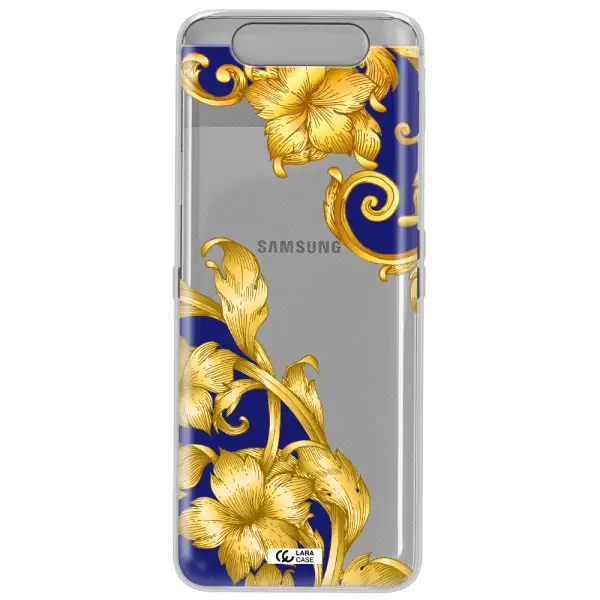 Golden Baroque Samsung A80 Clear TPU Case