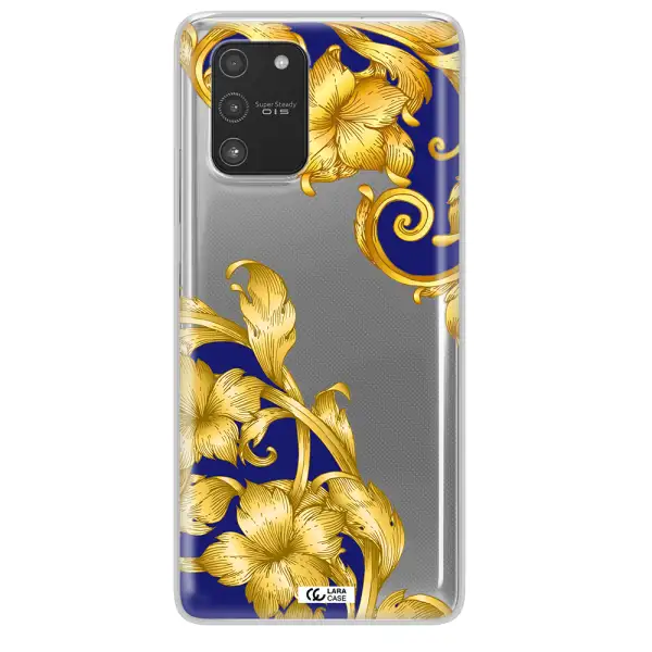 Golden Baroque Samsung A91 Clear TPU Case