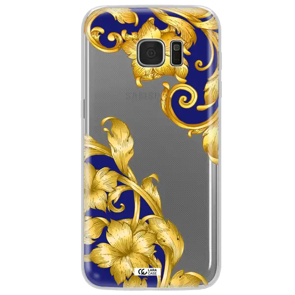 Golden Baroque Samsung S7 Edge Clear TPU Case