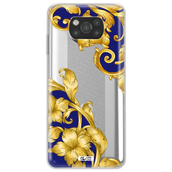 Golden Baroque Xiaomi Poco X3 Clear TPU Case