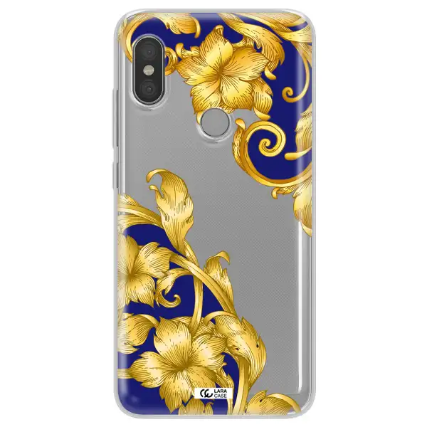 Golden Baroque Xiaomi Redmi Note 6 Pro Clear TPU Case