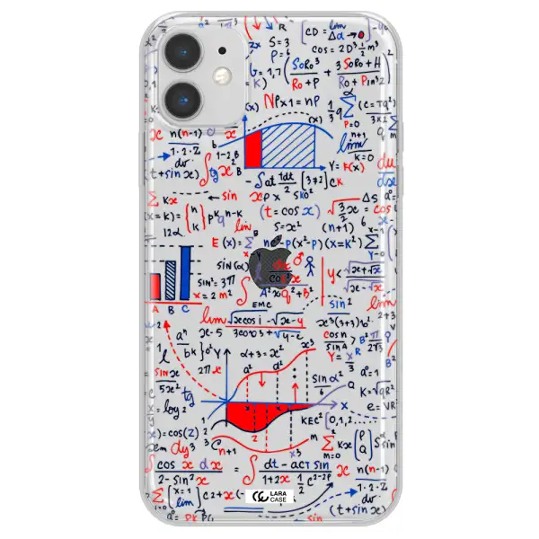 Math Blackboard Apple iPhone 11 Clear TPU Case