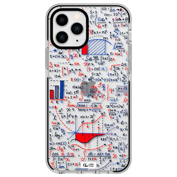 Math Blackboard Apple iPhone 11 pro impact black border Case