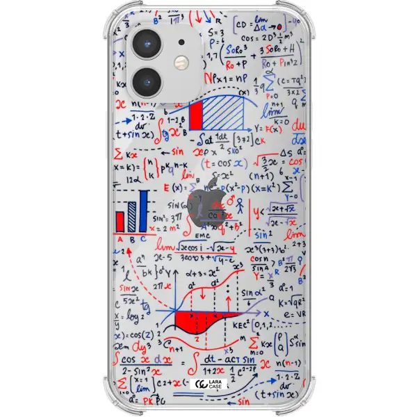 Math Blackboard Apple iPhone 12 Clear PC Case