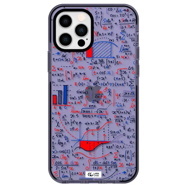 Math Blackboard Apple iPhone 12 pro impact Lilac Case