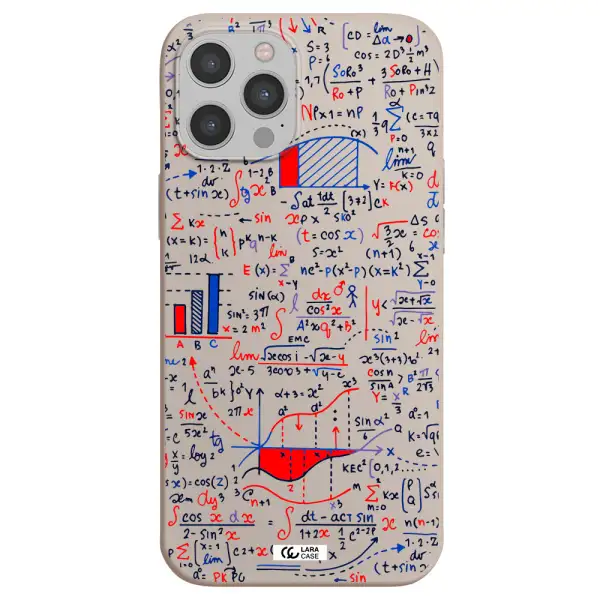 Math Blackboard Apple iPhone 12 pro Silicone Stone Case