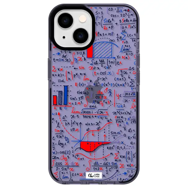Math Blackboard Apple iPhone 14 impact Lilac Case