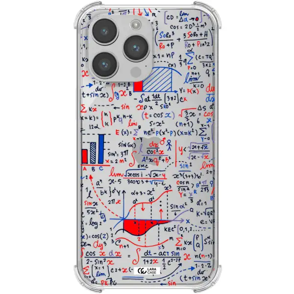 Math Blackboard Apple iPhone 14 pro Clear PC Case