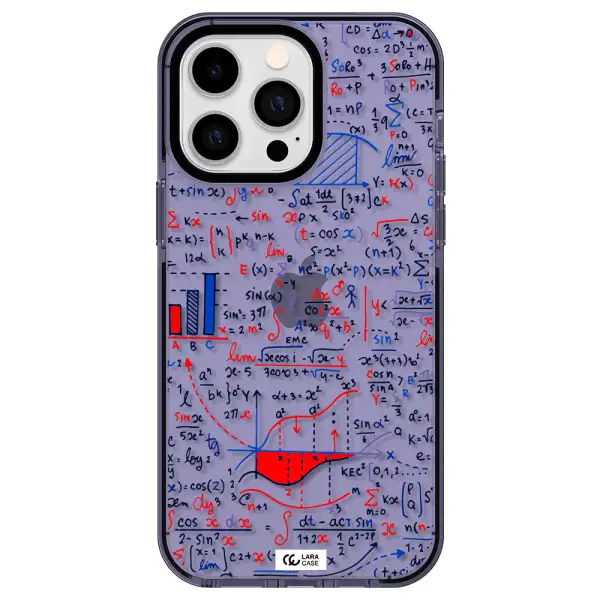 Math Blackboard Apple iPhone 14 pro max impact Lilac Case