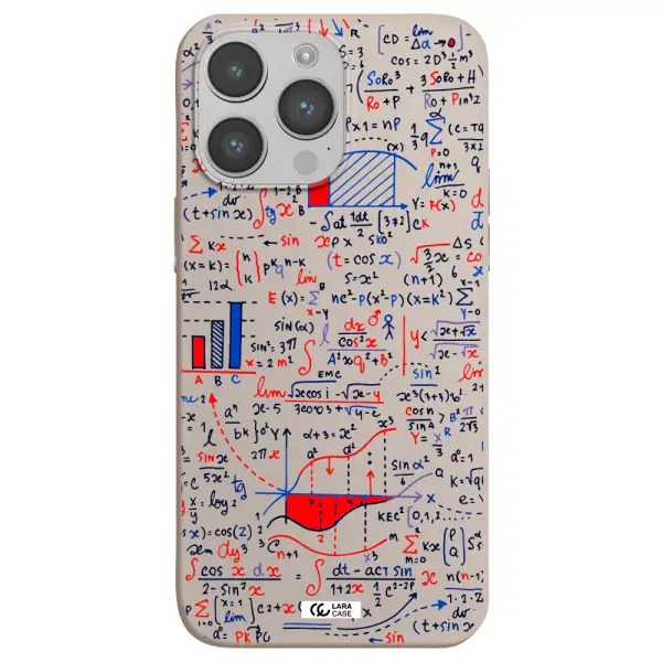 Math Blackboard Apple iPhone 14 pro max Silicone Stone Case