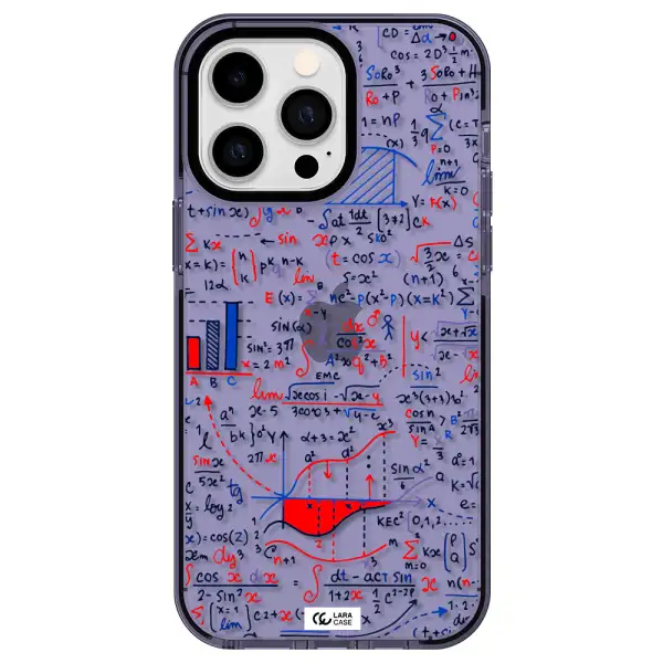 Math Blackboard Apple iPhone 15 Pro impact Lilac Case