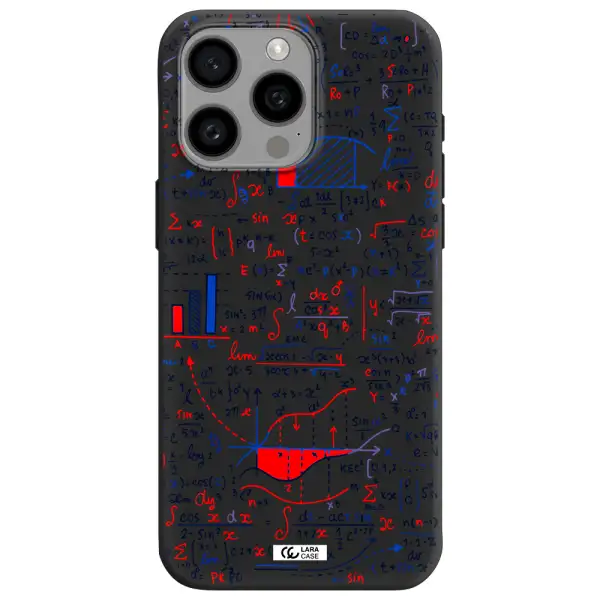 Math Blackboard Apple Iphone 15 Pro max Silicone black Case