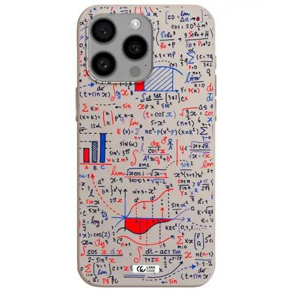 Math Blackboard Apple Iphone 15 Pro max Silicone Stone Case