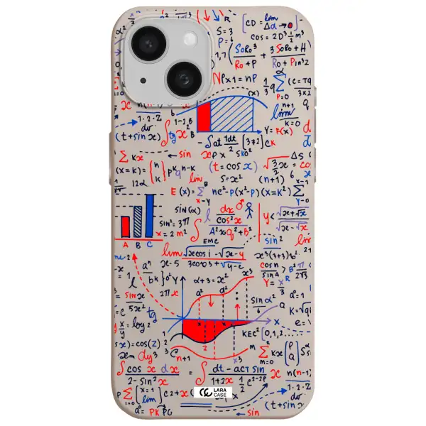 Math Blackboard Apple iPhone 15 Silicone Stone Case