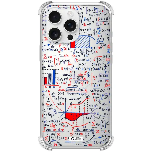 Math Blackboard Apple Iphone 16 Pro Max Clear Pc Case