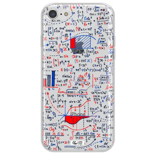Math Blackboard Apple iPhone 7 Clear TPU Case
