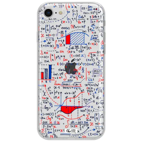 Math Blackboard Apple Iphone Se 2020 Clear Tpu Case