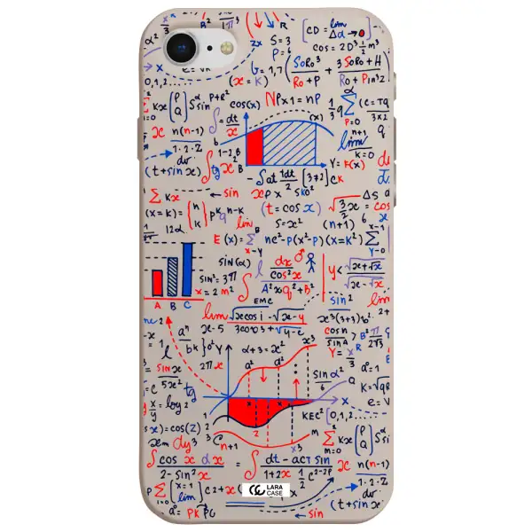Math Blackboard Apple iPhone se 2020 Silicone Stone Case